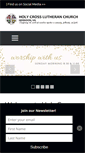 Mobile Screenshot of holycrosslutheranchurch.net