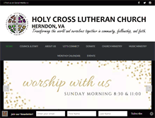 Tablet Screenshot of holycrosslutheranchurch.net